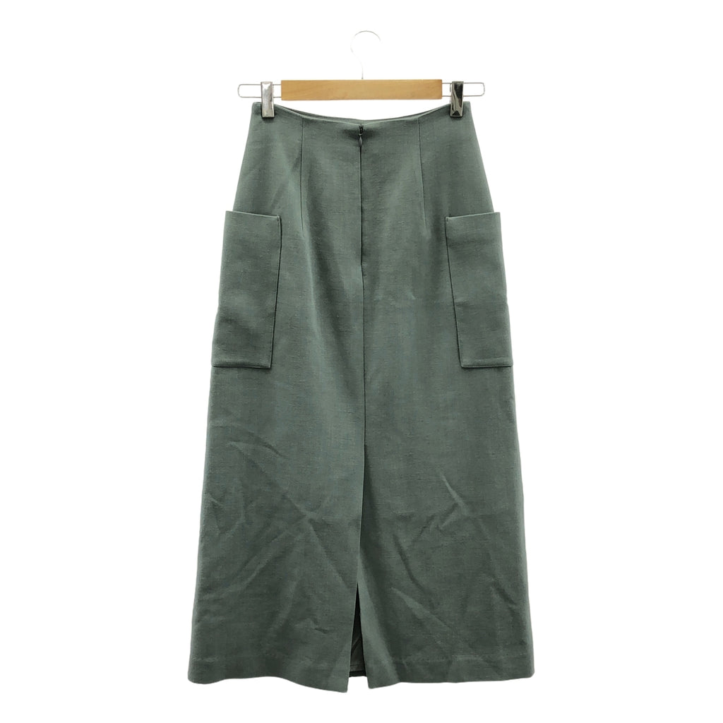 AURALEE / オーラリー | 2021AW | TENSE WOOL DOUBLE CLOTH SKIRT テンスウール ダブルクロス スカート | 0 | ブルーグレー | レディース