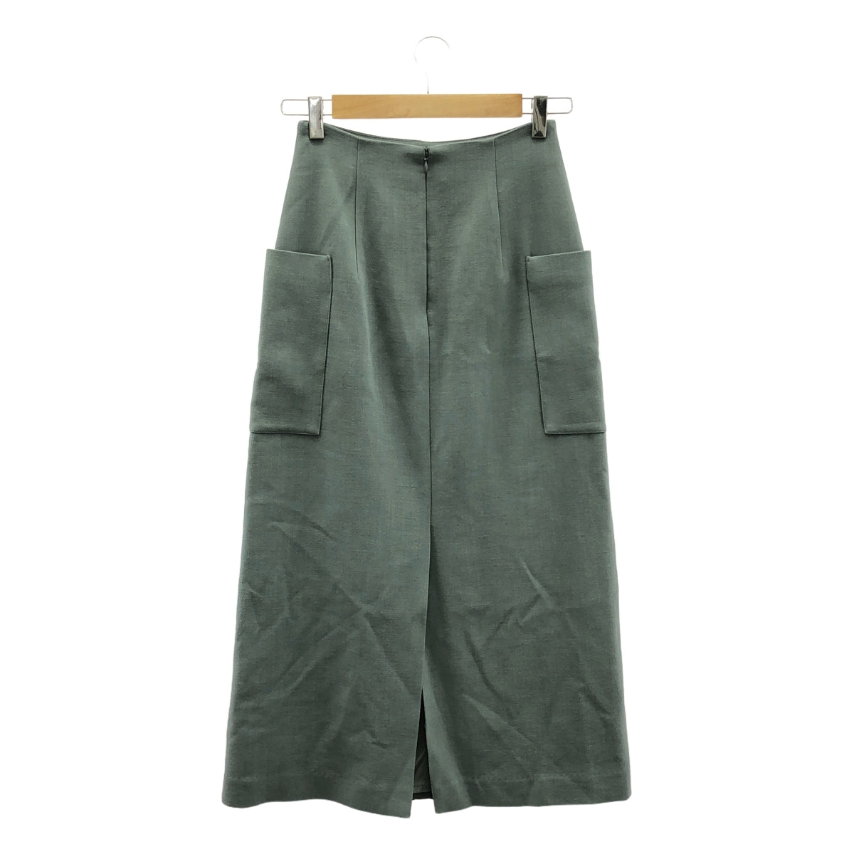 AURALEE / オーラリー | 2021AW | TENSE WOOL DOUBLE CLOTH SKIRT テンスウール ダブルクロス スカート | 0 | ブルーグレー | レディース