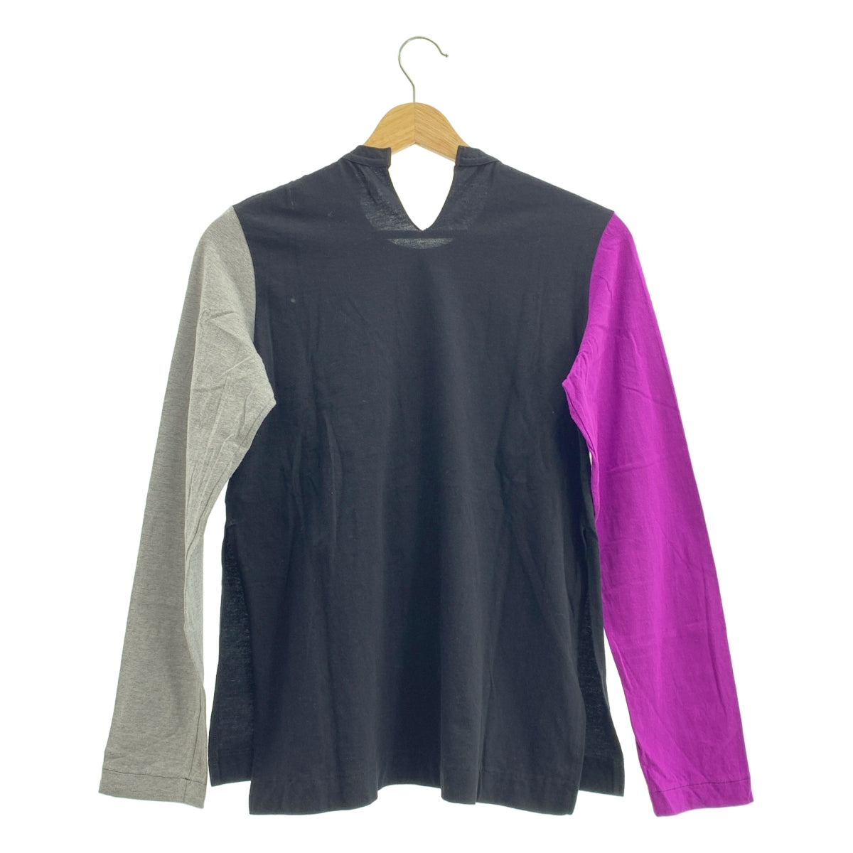 tao COMME des GARÇONS | 2022 秋冬 | 天鵝絨刺繡側開衩上衣 | M碼 | 黑色/紫/灰 | 女款