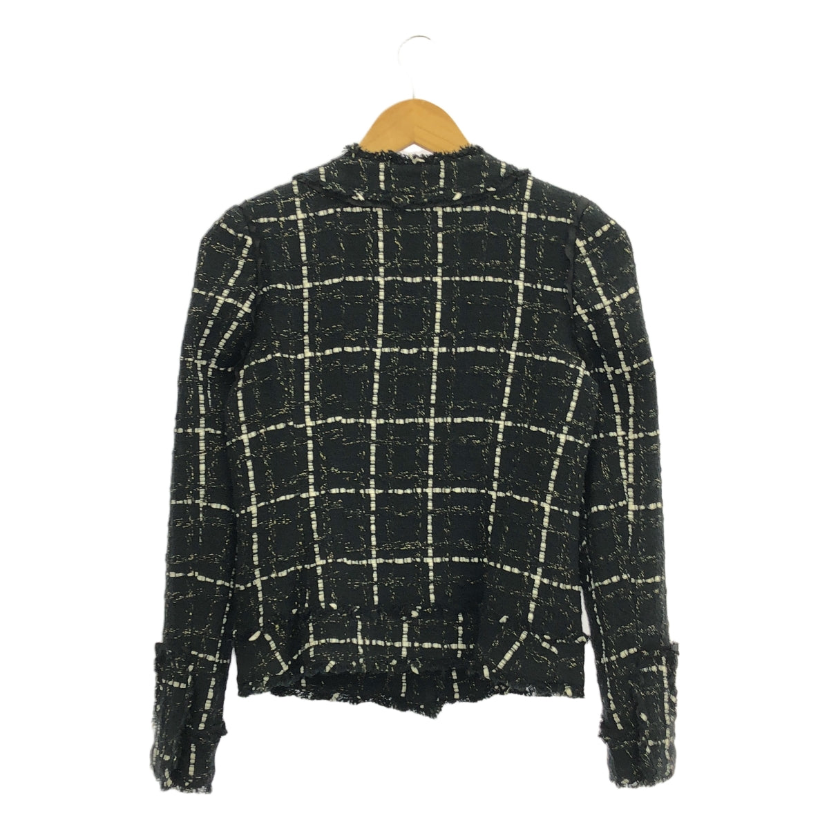 Shinzone / Shinzone | 我的達達尼安 / 我的達達尼昂粗花呢無領夾克 / 全襯裡 | 36 | 黑色 | 女款