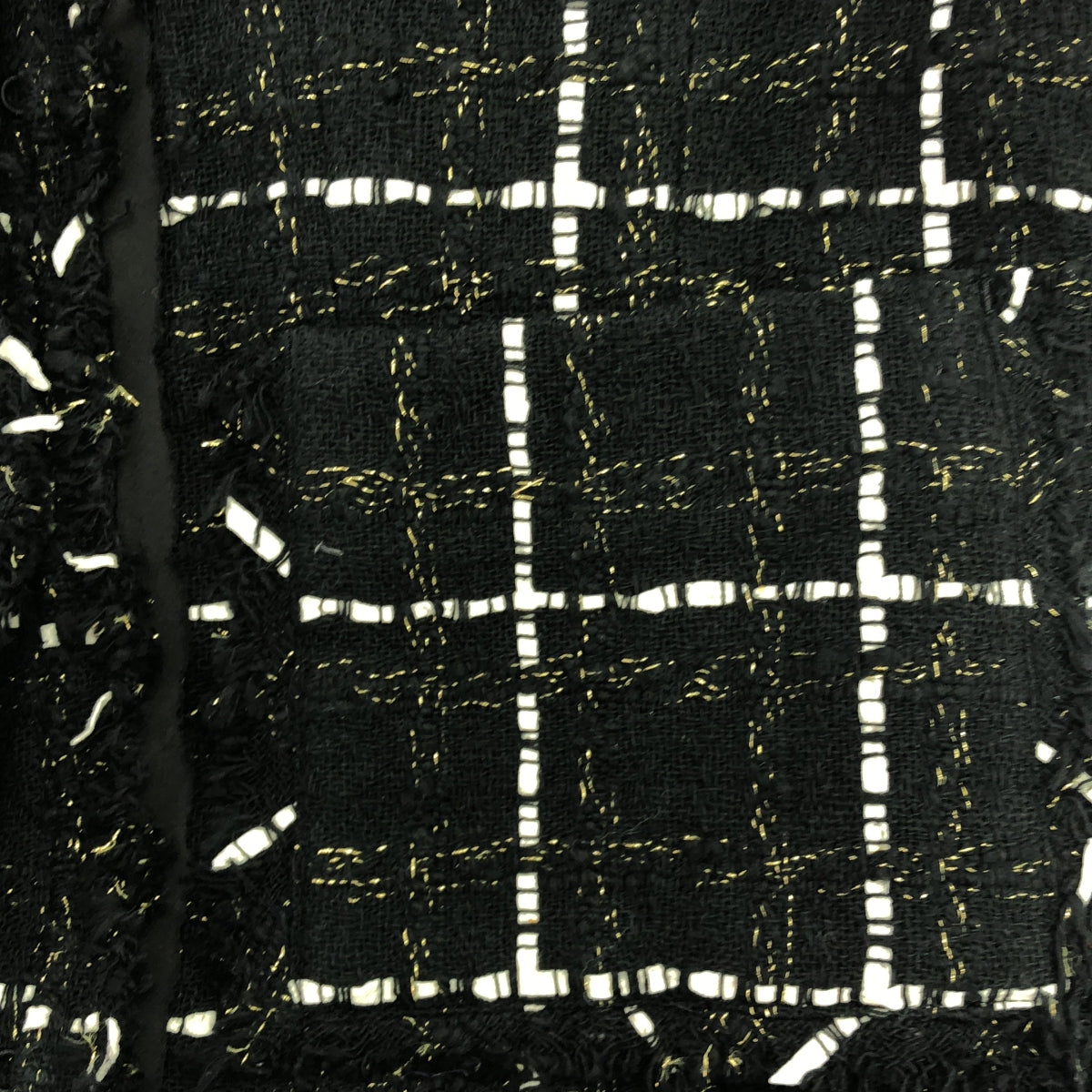 Shinzone / Shinzone | 我的達達尼安 / 我的達達尼昂粗花呢無領夾克 / 全襯裡 | 36 | 黑色 | 女款