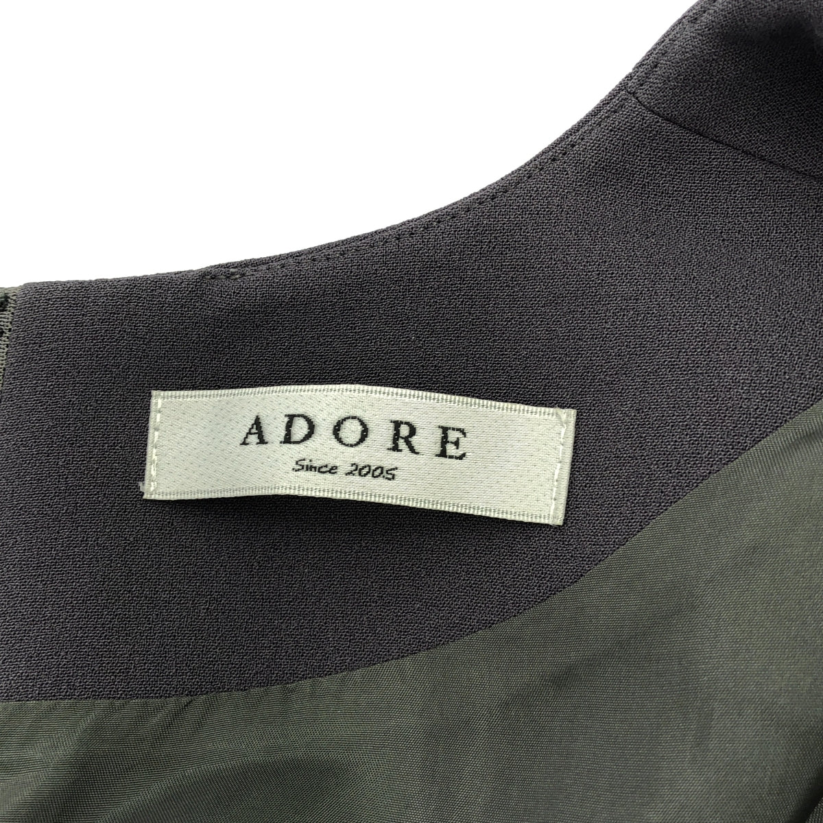 ADORE / アドーア | ジョーゼット フレア ワンピース | 36 | グレー | レディース