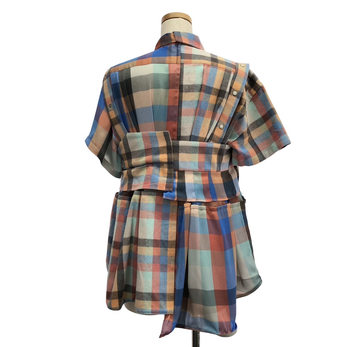sacai / 사카이 | 2022SS | Plaid Layered shirts 체크 레이어드 셔츠 | 1 | 멀티 컬러 | 여성
