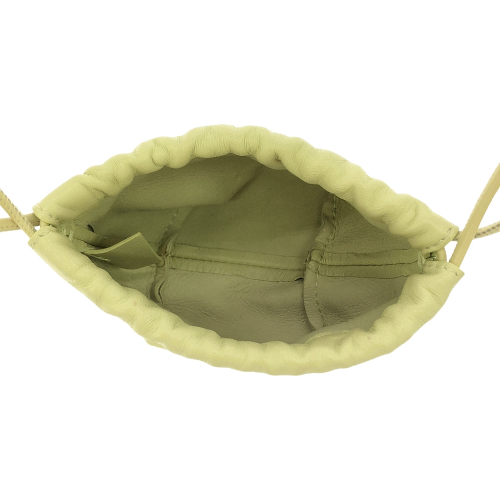 JIL SANDER / 질산더 | DUMPLNG MINI 덤플링 미니 마이크로 액세서리 가방 | 라이트 그린 | 여성