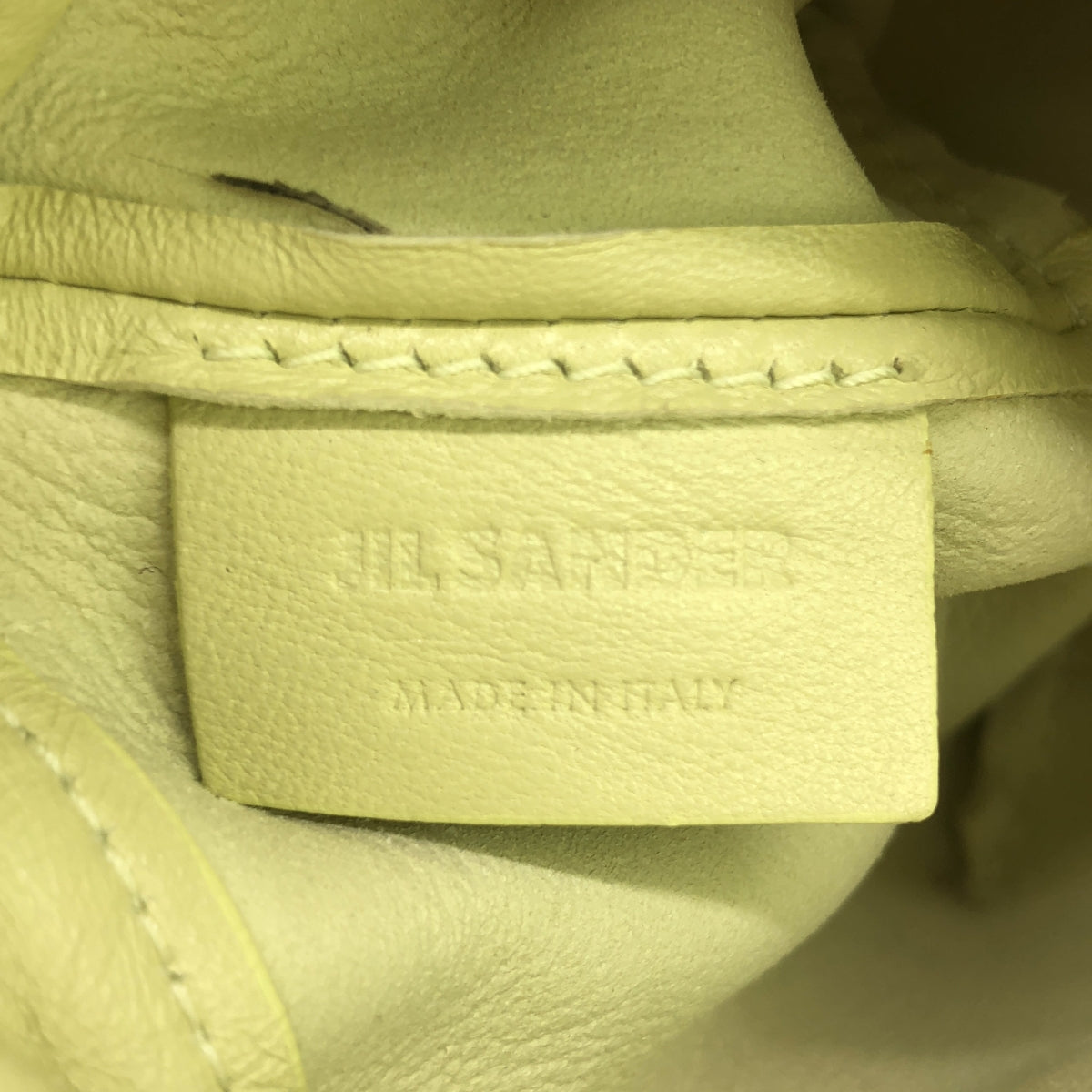 JIL SANDER / 질산더 | DUMPLNG MINI 덤플링 미니 마이크로 액세서리 가방 | 라이트 그린 | 여성