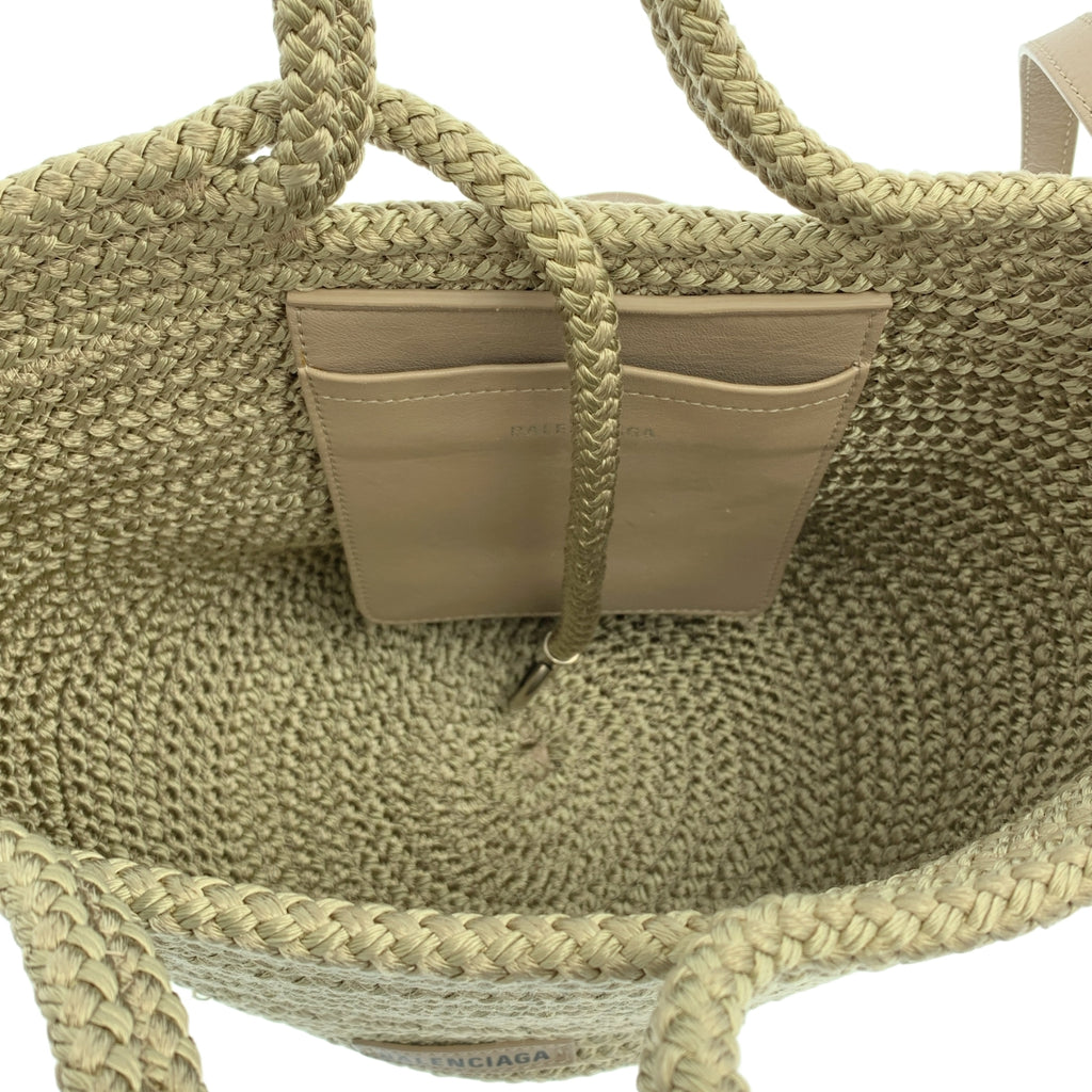 BALENCIAGA / バレンシアガ | IBIZA イビザ ミディアム バスケット ハンドバッグ / 695611 | グリーン系 | レディース