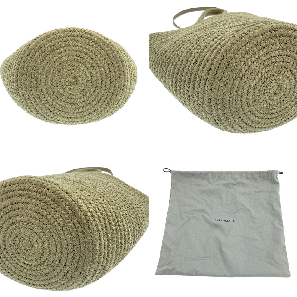 BALENCIAGA / バレンシアガ | IBIZA イビザ ミディアム バスケット ハンドバッグ / 695611 | グリーン系 | レディース