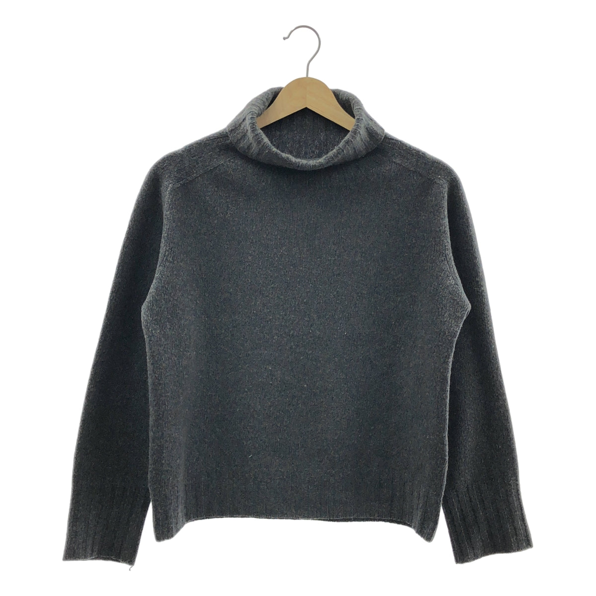 MARGARET HOWELL / マーガレットハウエル | スコットランド製 カシミヤ タートルネック ニット | 2 |