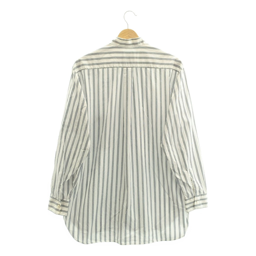 Cristaseya / Cristaseya | Salvatore Piccolo / Salvatore Piccolo 條紋毛式領襯衫 | 1 碼 | 白色/海軍藍 | 男士