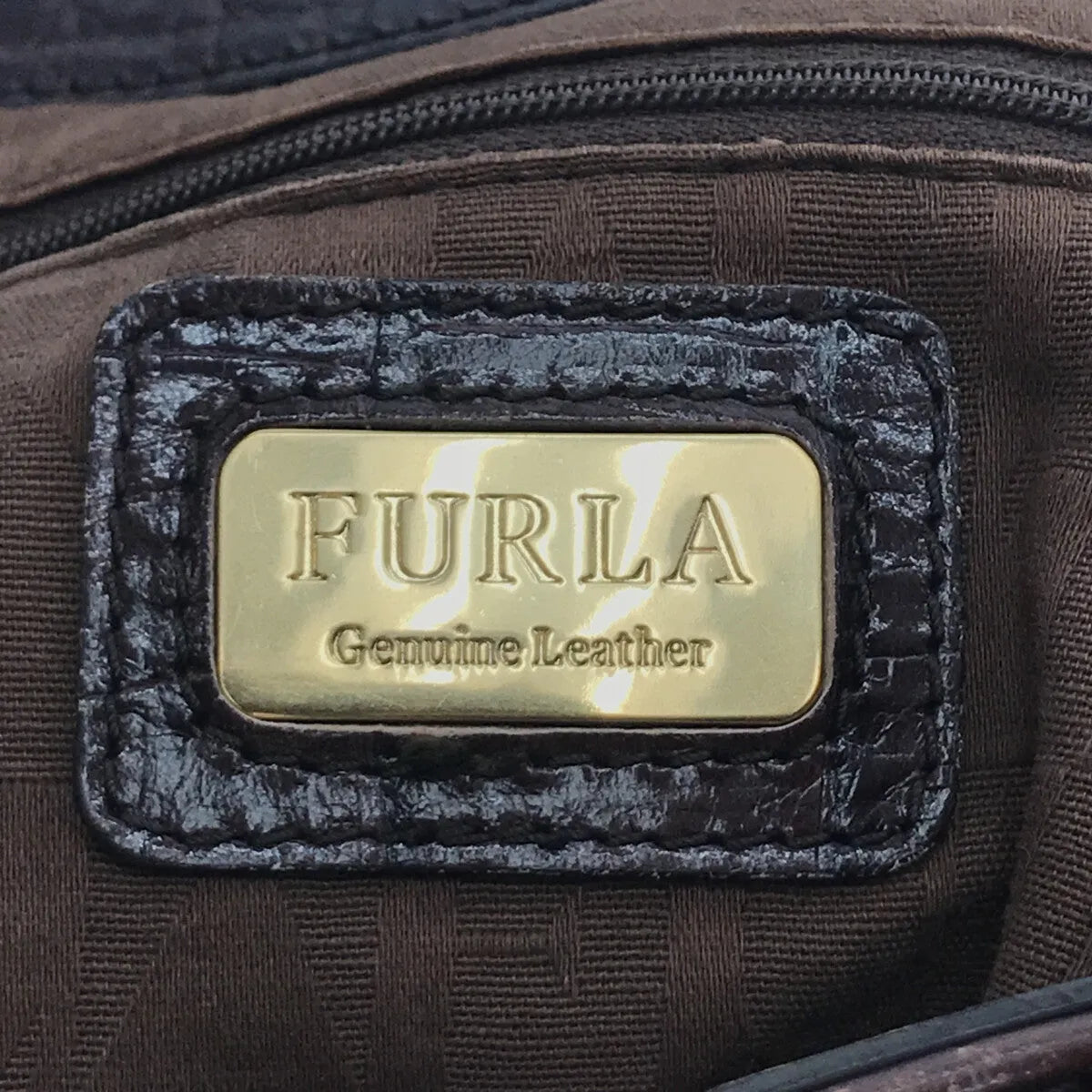 FURLA / フルラ | クロコダイル型押し トートバッグ | ブラウン | レディース
