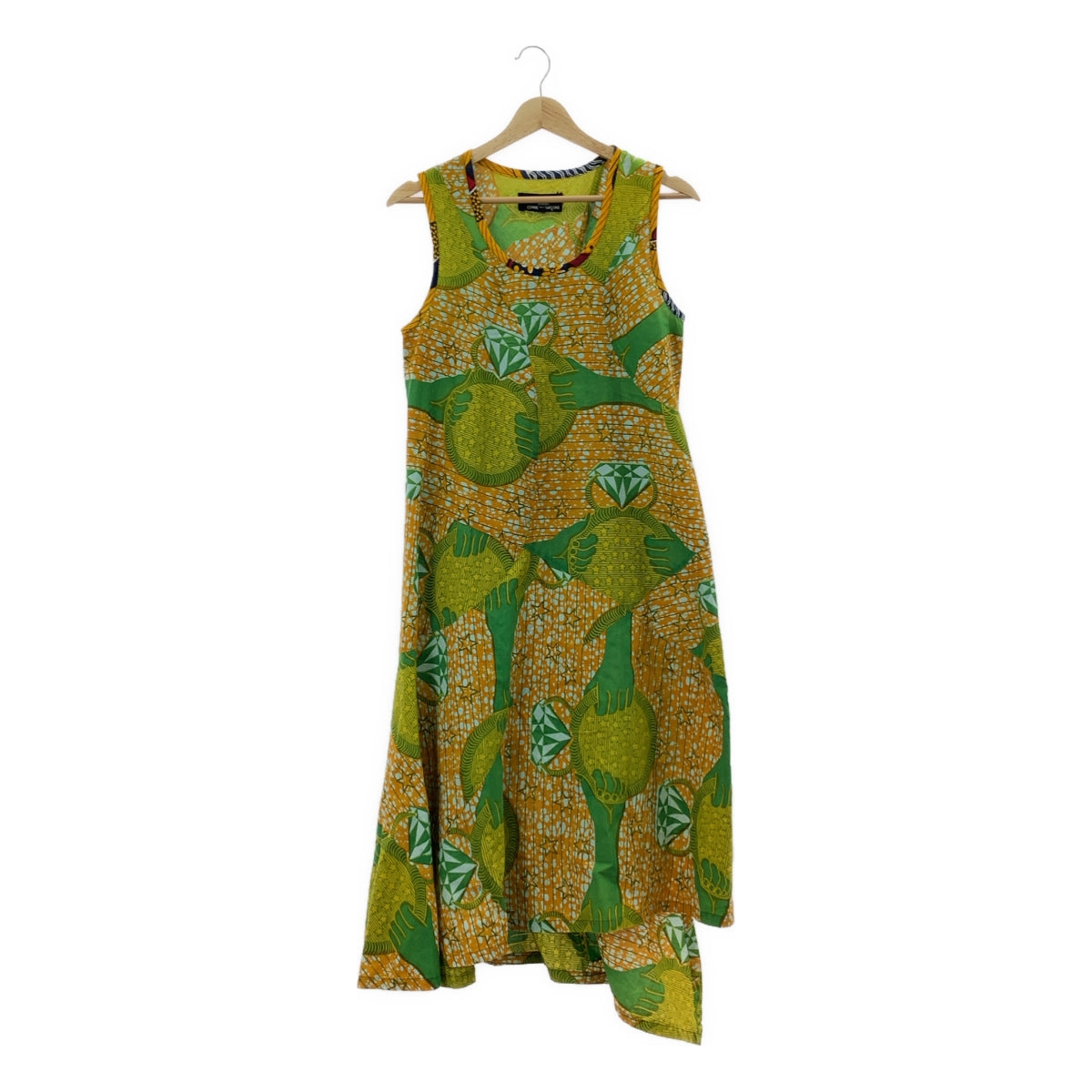 tricot COMME des GARÇONS | 2012 秋冬 | 全身印花不對稱拼接洋裝 | M碼 | 多色 | 女款