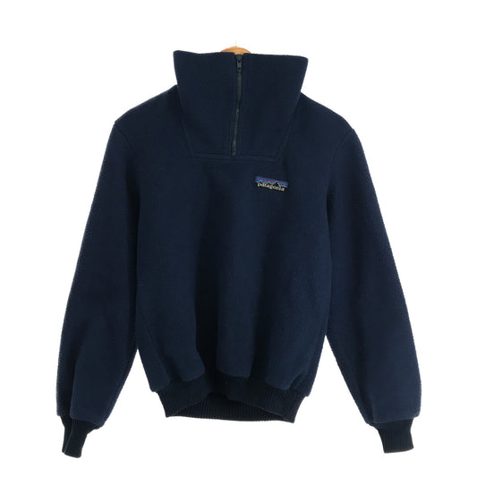 Patagonia / パタゴニア | 1980s | 80s VINTAGE デカタグ ハイネック ハーフジップ フリース プルオーバー | S | ネイビー | レディース