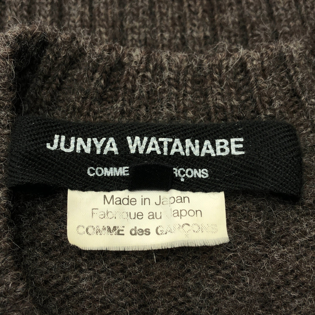 JUNYA WATANABE COMME des GARCONS / ジュンヤワタナベ | 2012AW | ウール ポケット付き ロング クルーネックニット | S | ブラウン | レディース