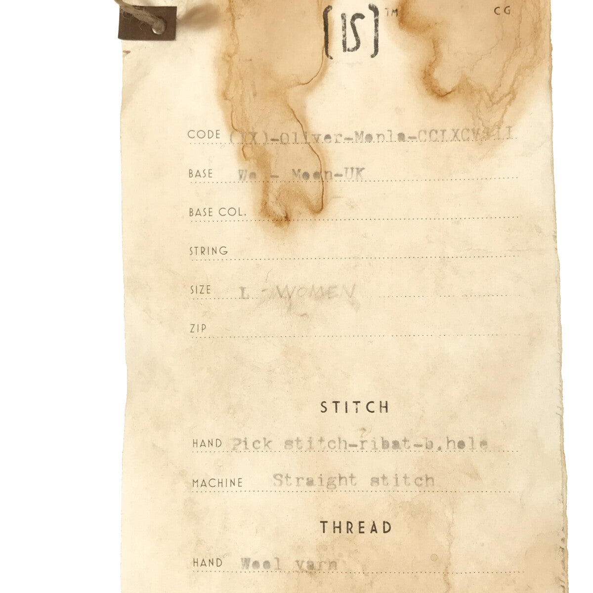 【新品】  ISABELLA STEFANELLI / イザベラステファネリ | Oliver Moon Tweed パンツ | L | ブラウン