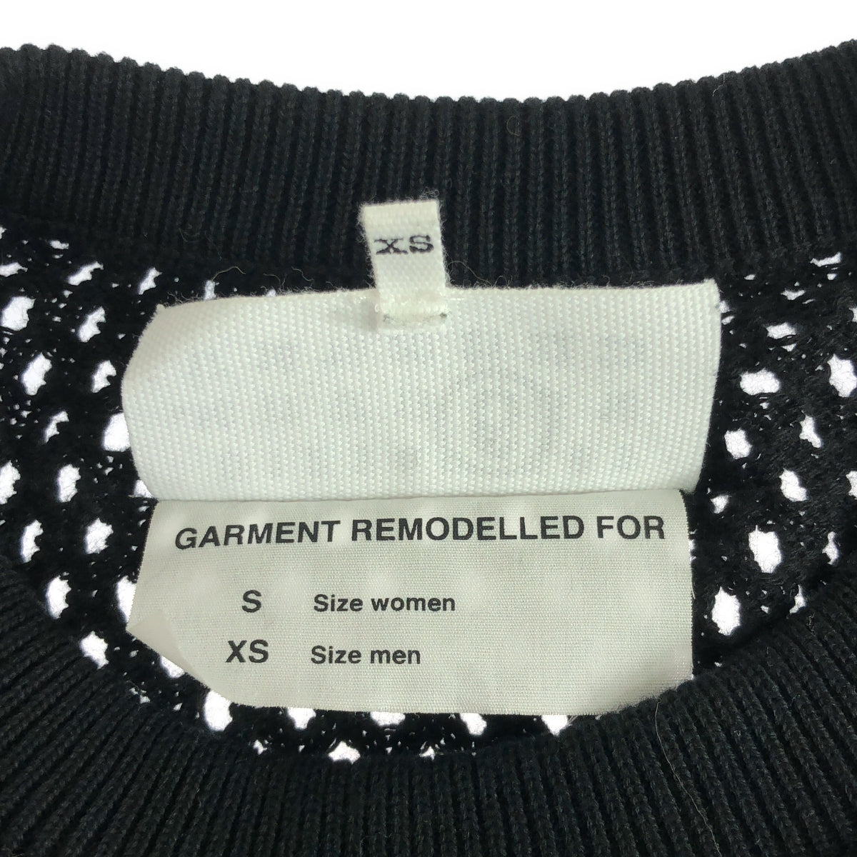 [Good Condition] MM6 Maison Margiela / MM6 Maison Margiela | 2024SS | MESH STRETCHED NUMBER T-SHIRT Mesh Numbering Knit T-Shirt Unisex | XS | Black | Men's