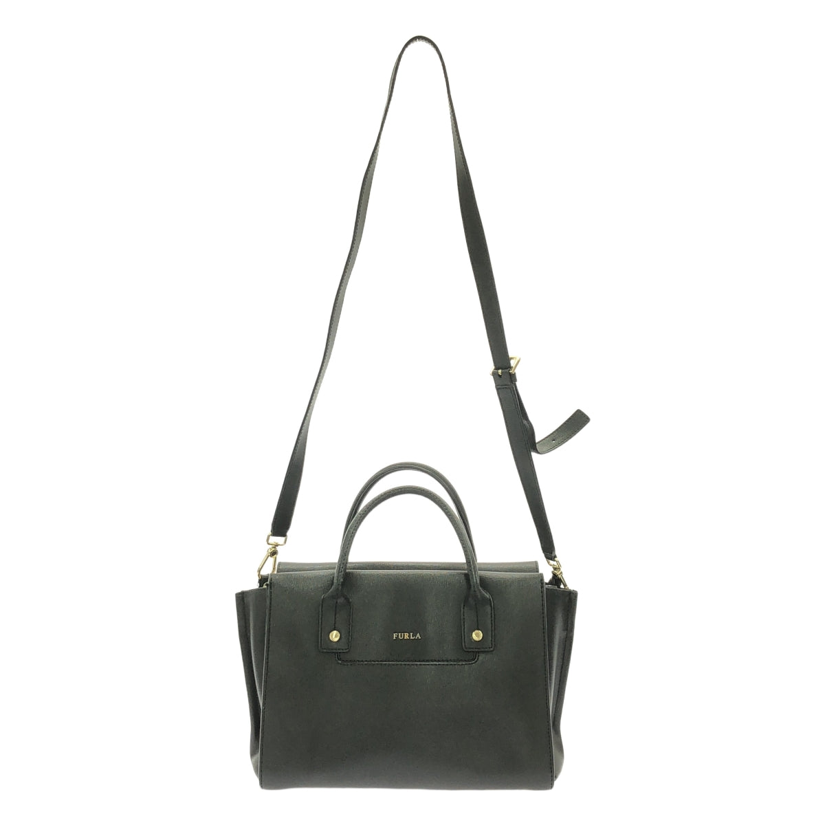 FURLA | 2way方形手提包|黑色 |女性的