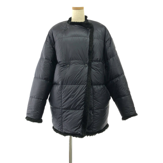 MONCLER / モンクレール | × HYKE / ハイク Genius / LEMA GIUBBOTTO / ジーニアス リバーシブル ボア オーバー ダウンジャケット | 0 | レディース