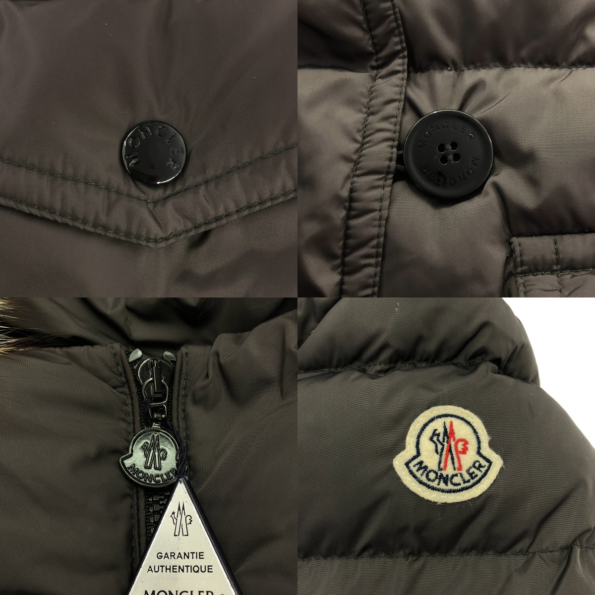 MONCLER / Moncler | GENEVRIETTE GIUBBOTTO / 쥬누 브리에테 벨티드 다운 코트 후디 / 착탈 가능 퍼 포함 | 0 | 여성