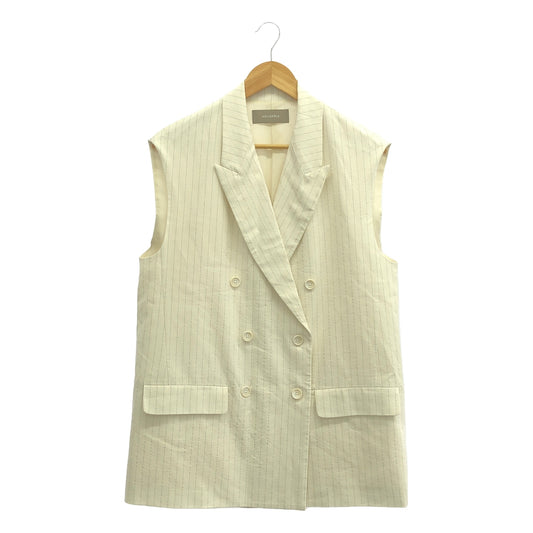 [Good Condition] HELIOPOLE / Heliopol | DOUBLE BREASTED GILLET / Double-breasted over gilet vest / Fully lined | 38 | Ivory | Women's