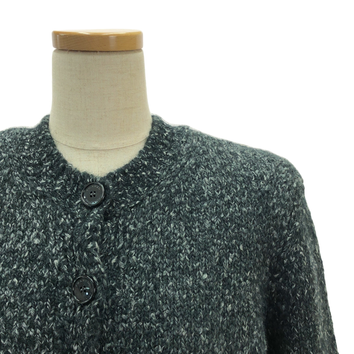 【美品】  ISABEL MARANT / イザベルマラン | 2024AW | KATHLEN Cardigan ニットカーディガン | 40 | グレー/ホワイト | レディース