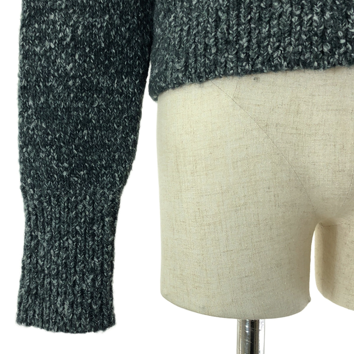 【美品】  ISABEL MARANT / イザベルマラン | 2024AW | KATHLEN Cardigan ニットカーディガン | 40 | グレー/ホワイト | レディース