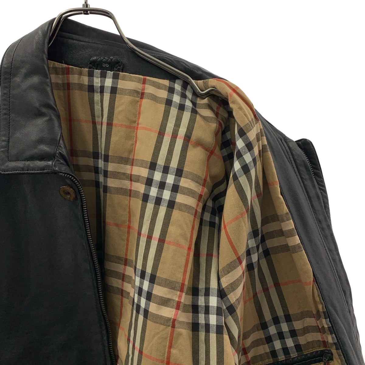 Burberry / バーバリー | 70s～ / Black Leather Jacket ノバチェック
