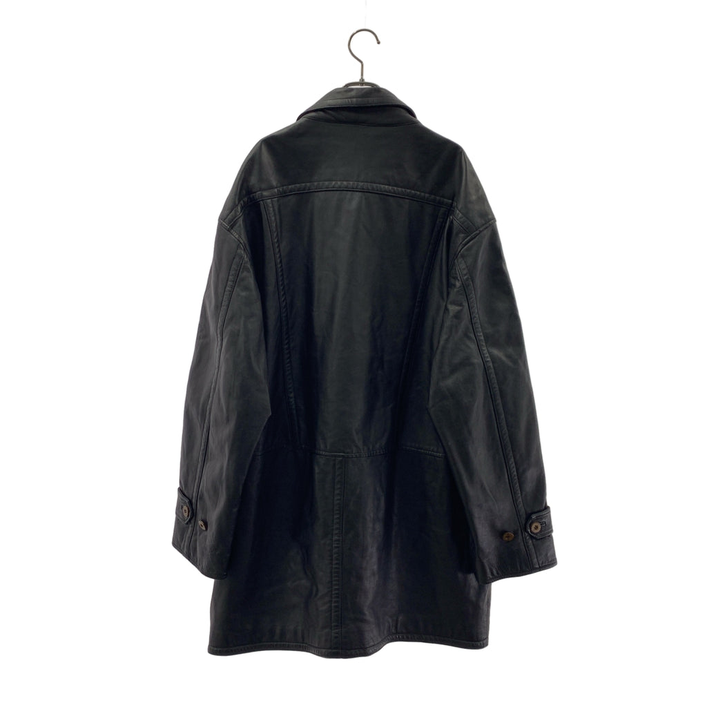 Burberry / 버버리 | 70s~ / Black Leather Jacket 노바 체크 안감 가죽 재킷 | 56 |