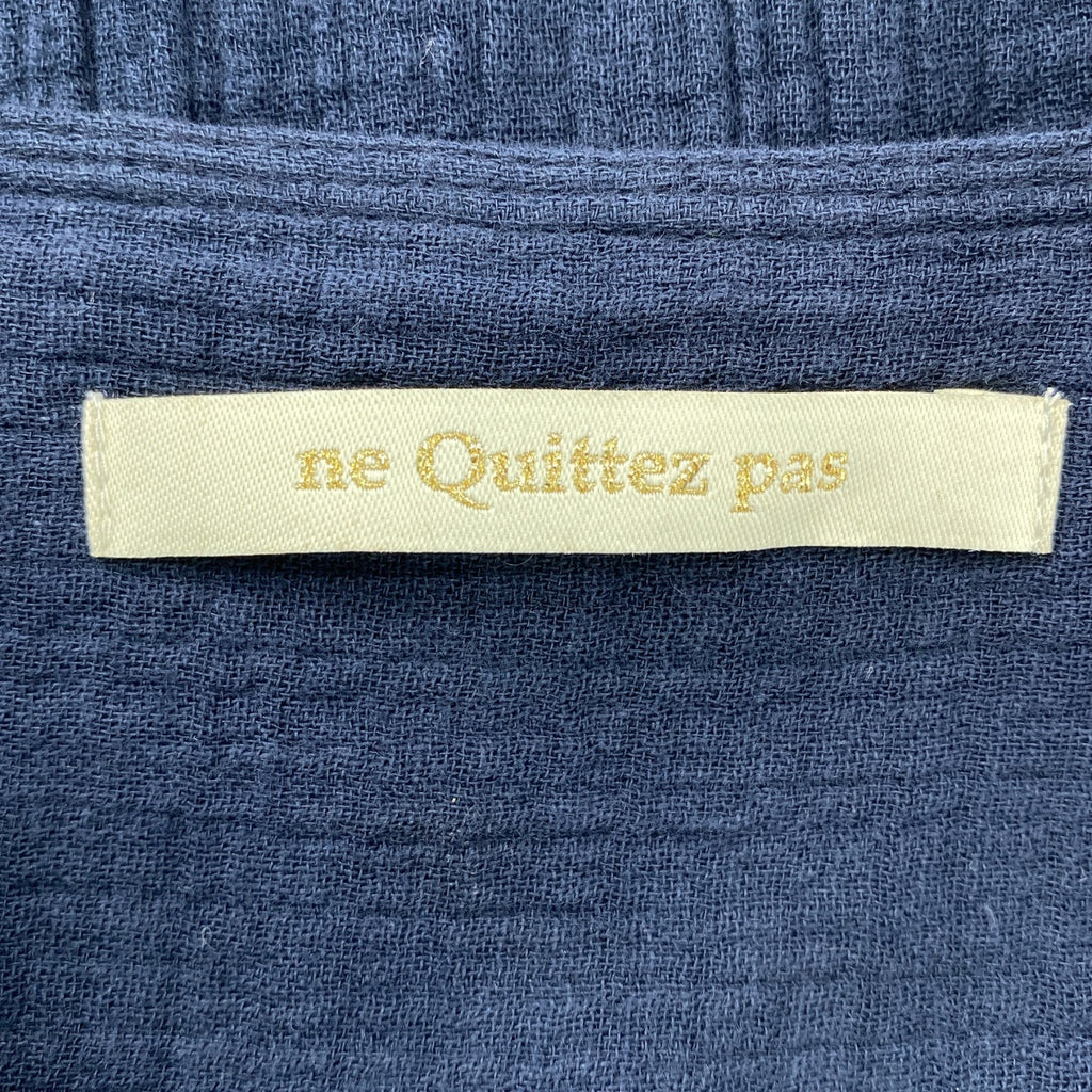 ne Quittez pas / 누키 테파 | Cotton Double Gauze Tuck Dress / 코튼 더블 거즈 탁 드레스 원피스 | S |