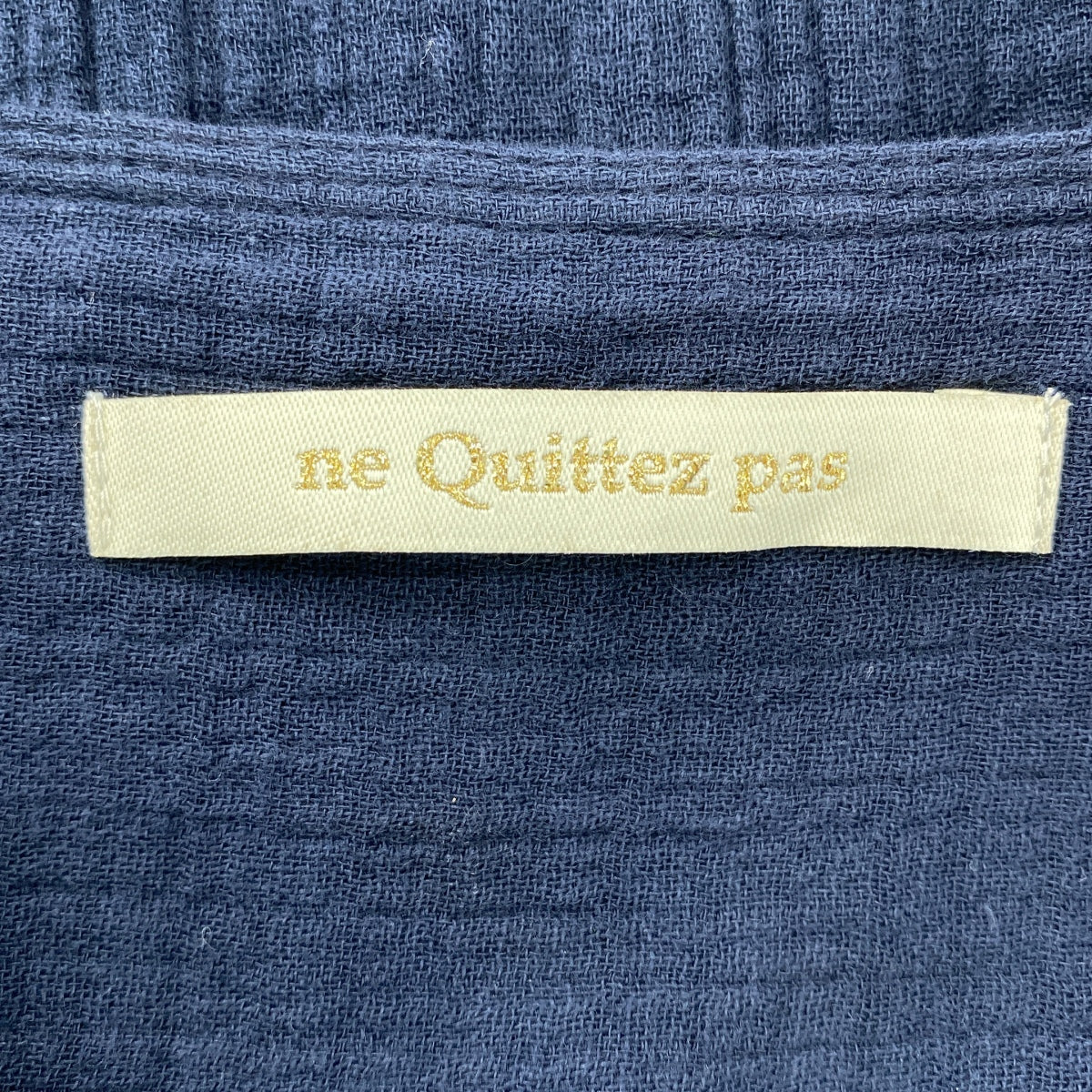 ne Quittez pas / 누키 테파 | Cotton Double Gauze Tuck Dress / 코튼 더블 거즈 탁 드레스 원피스 | S |