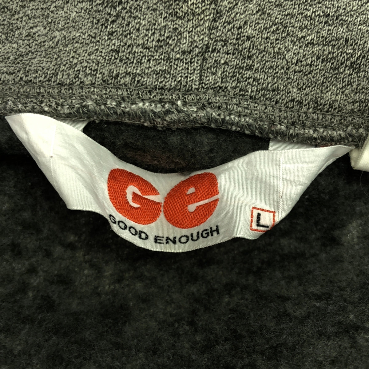 GOODENOUGH / グッドイナフ | 90s ヴィンテージ 霜降スウェット ジップパーカー 三角タグ | L | グレー | メンズ