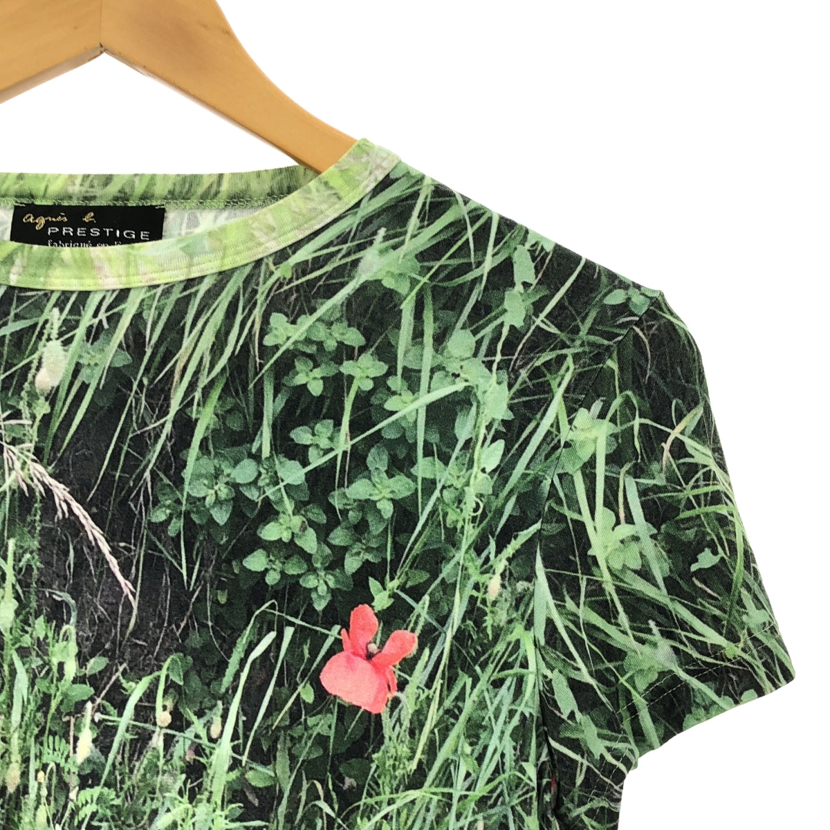 Agnes b. / Agnes b. | PRESTIGE all-over print crew neck T-shirt cut and sew |