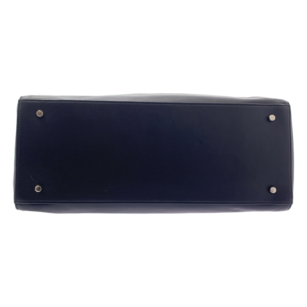 [狀況極佳] Hoaw。皮革翻蓋波士頓包 | 黑色 | 女款