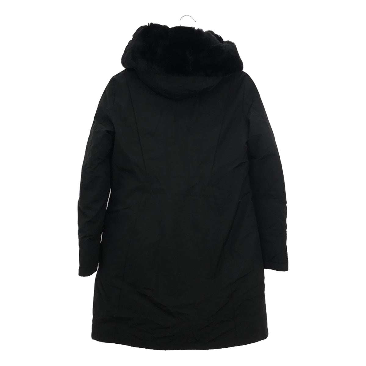 WOOLRICH | BOW BRIDGE COAT | Down coat with rabbit fur | XS | Black | Women's