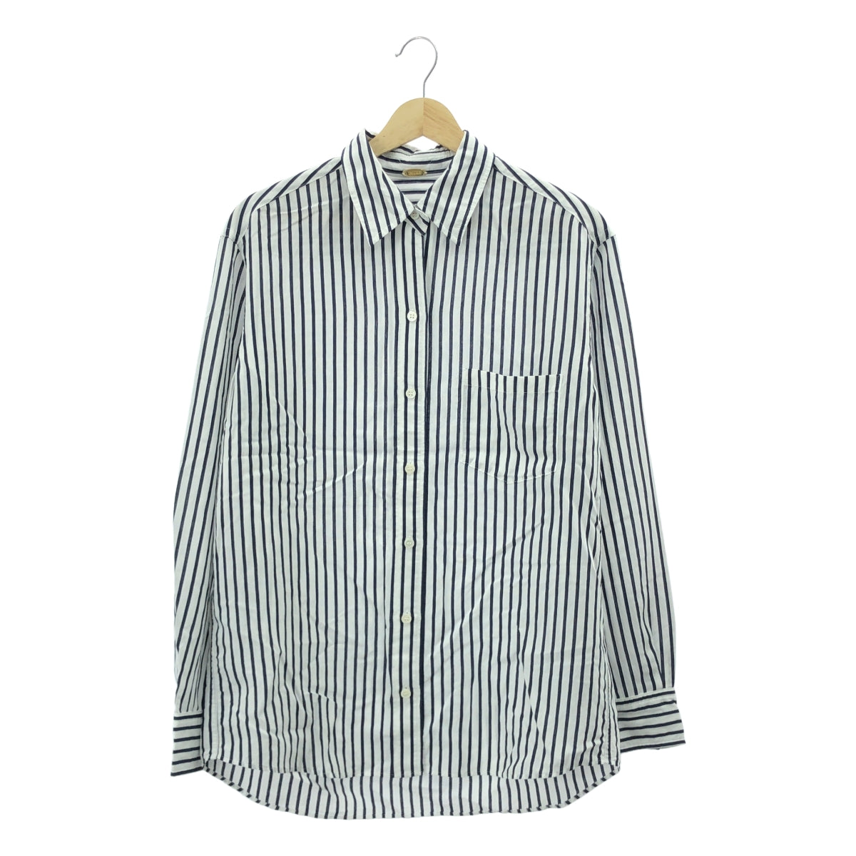 【미품】 Deuxieme Classe / 두지엠 클래스 | 2025SS | PARDIE / 스트라이프 셔츠 블라우스 | F | 화이트 / 네이비 | 여성