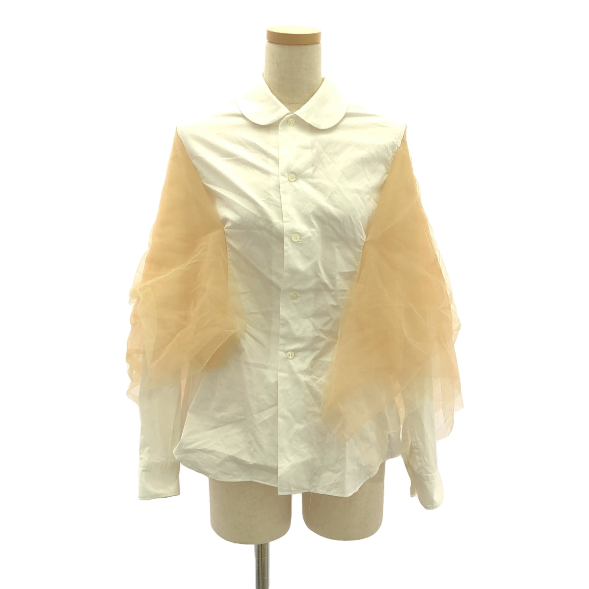 COMME des GARCONS | 2009AW | Tulle docking shirt | S | Women's