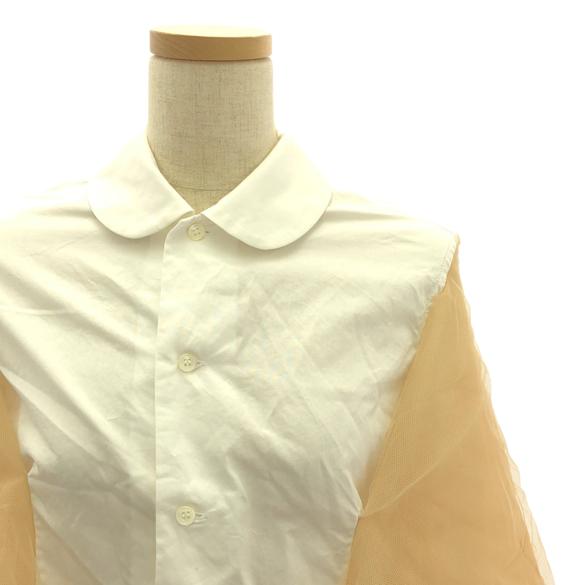 COMME des GARCONS | 2009AW | Tulle docking shirt | S | Women's