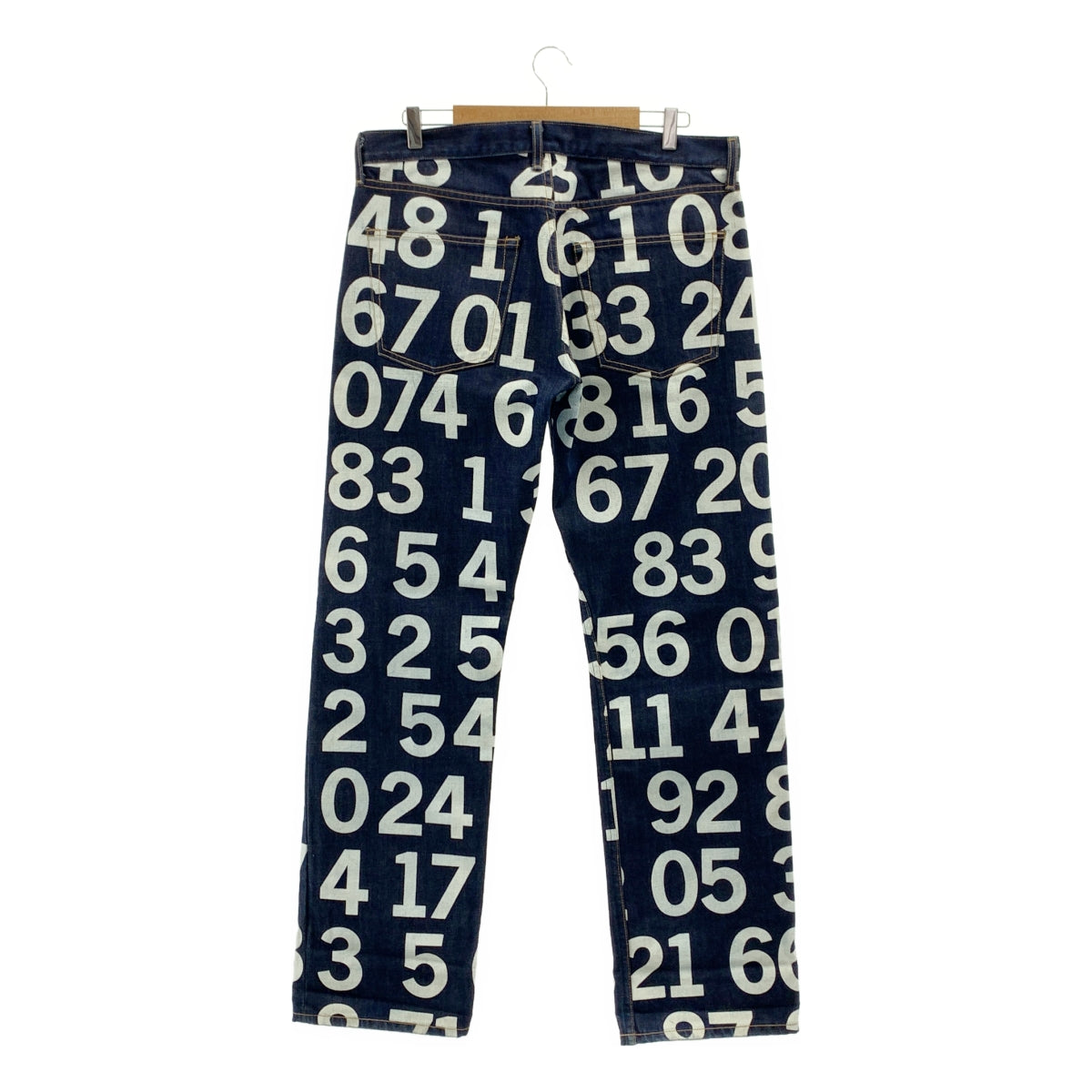 JUNYAWATANABE COMMEdesGARCONS MAN / ジュンヤワタナベマン | 2003SS | Numbering Denim プリント デニム パンツ | L | メンズ