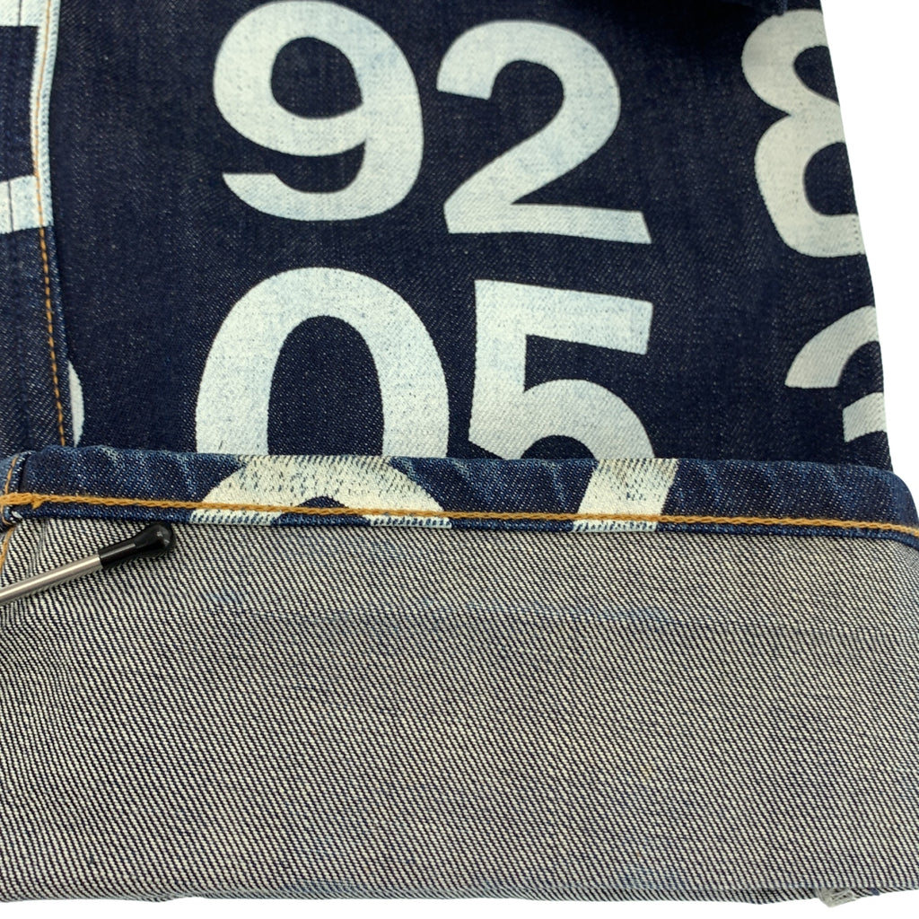 JUNYAWATANABE COMMEdesGARCONS MAN / ジュンヤワタナベマン | 2003SS | Numbering Denim プリント デニム パンツ | L | メンズ