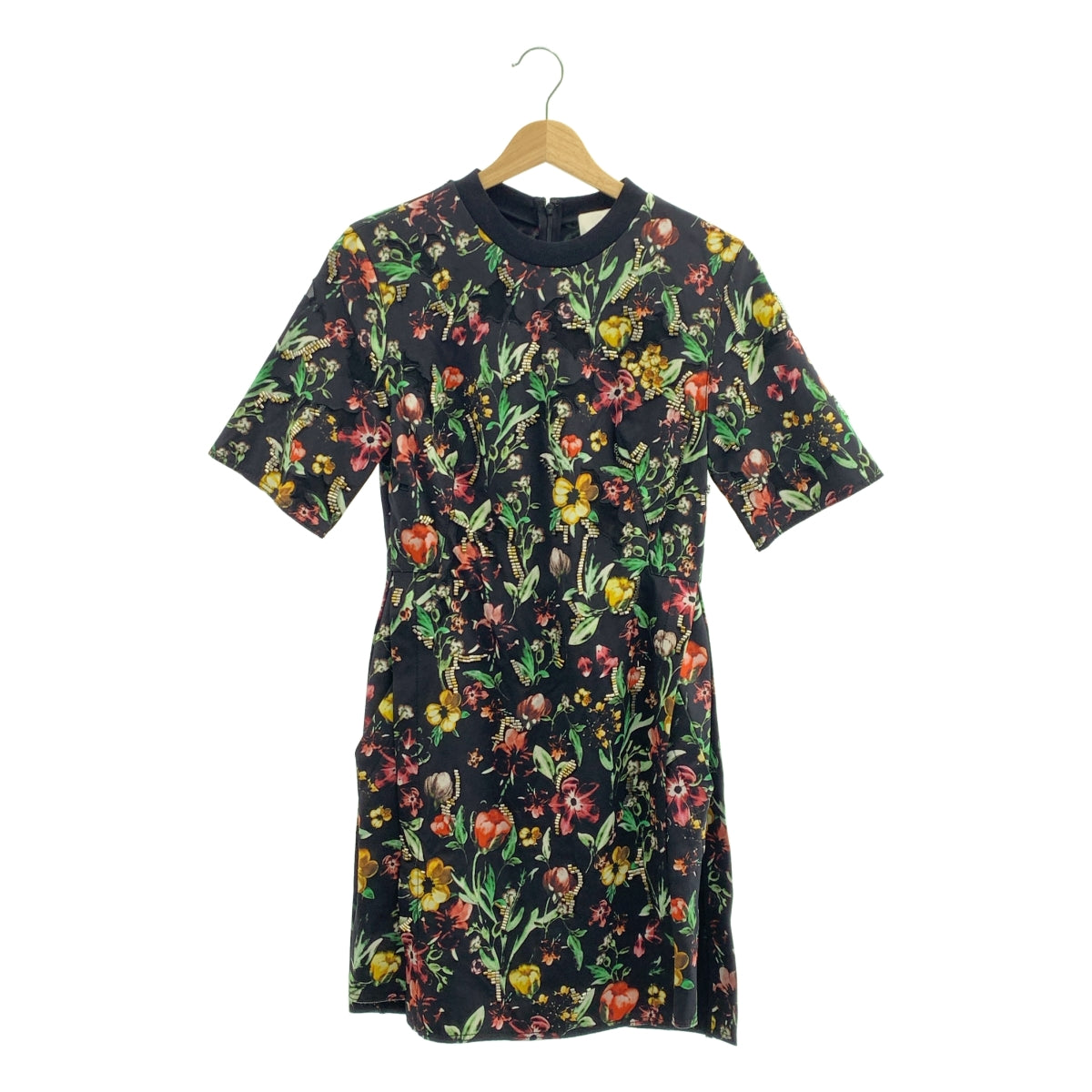 3.1 Phillip Lim / 쓰리원 필립 림 | silk 100% / 실크 총무늬 비쥬 장식 백 Zip 드레스 원피스 | 0 |