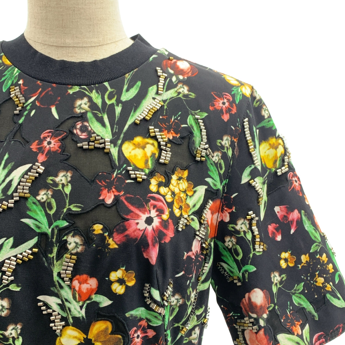 3.1 Phillip Lim | 100% 絲質 | 絲質全印花寶石後拉鍊洋裝 | 0 | 女款