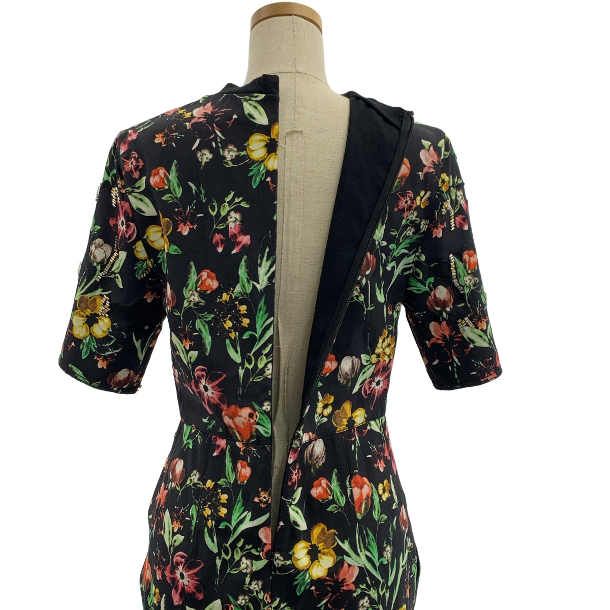 3.1 Phillip Lim | 100% 絲質 | 絲質全印花寶石後拉鍊洋裝 | 0 | 女款