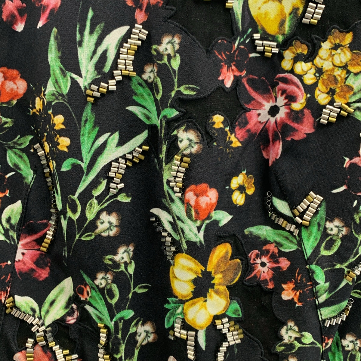 3.1 Phillip Lim / 쓰리원 필립 림 | silk 100% / 실크 총무늬 비쥬 장식 백 Zip 드레스 원피스 | 0 |