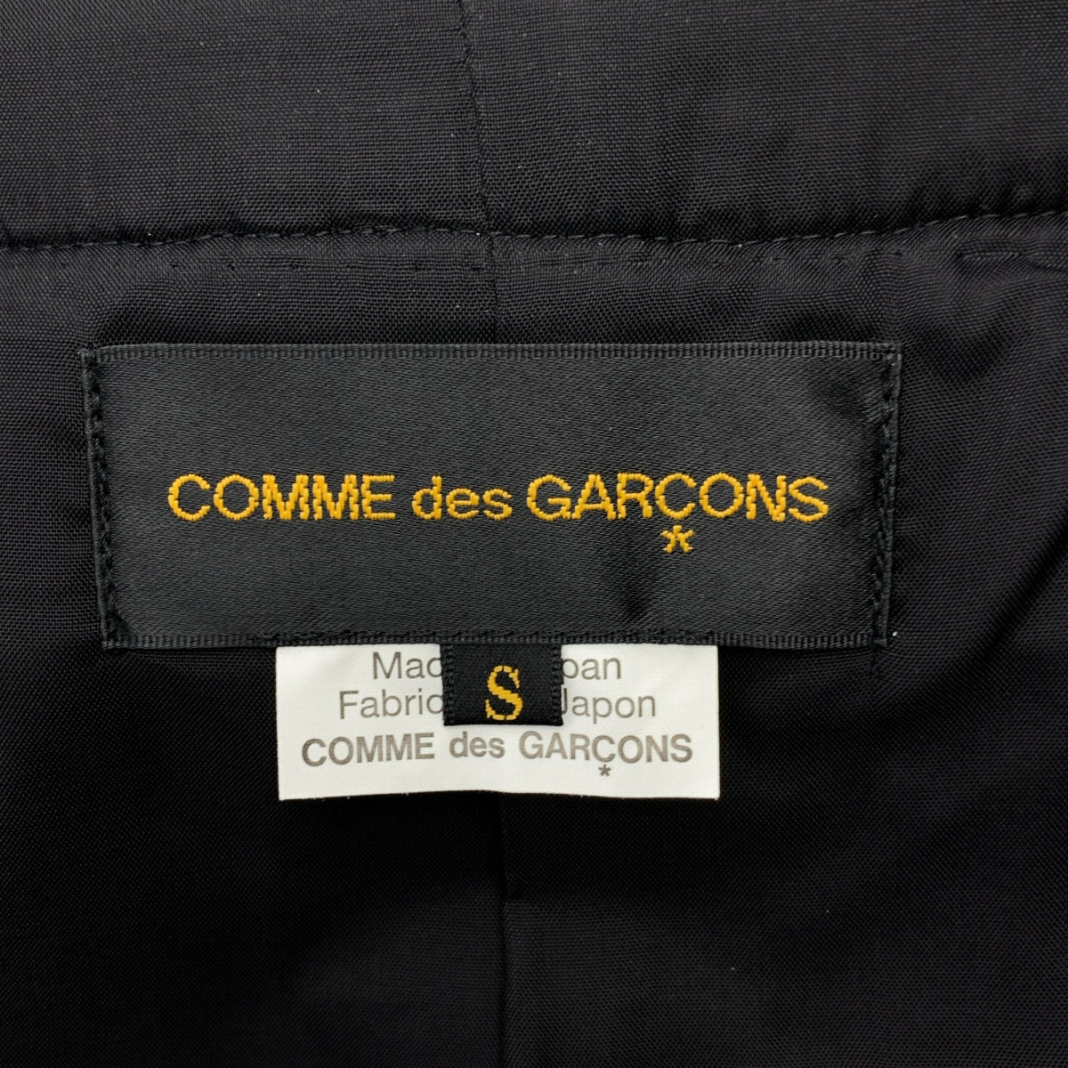 COMME des GARCONS / コムデギャルソン | 2017SS | ビッグカラーノースリーブジャケット | S | ブラック | レディース