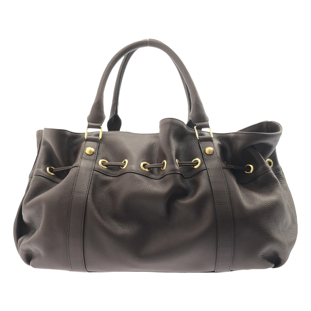 【美品】  CELINE / セリーヌ | アビー レザートートバッグ | ダークブラウン | レディース