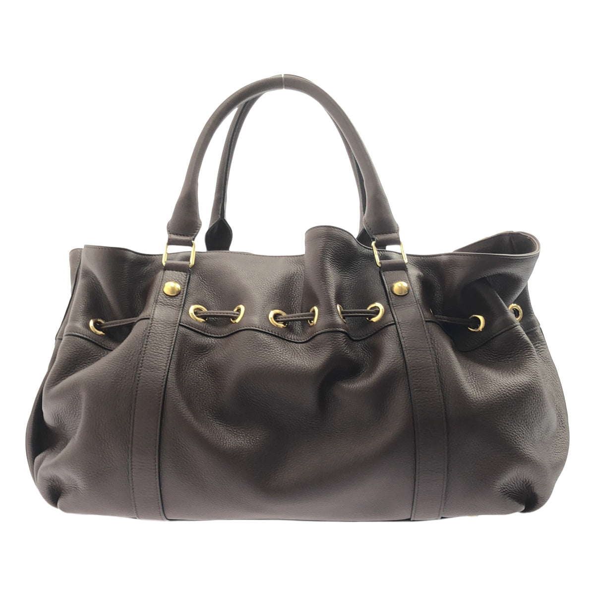【美品】  CELINE / セリーヌ | アビー レザートートバッグ | ダークブラウン | レディース
