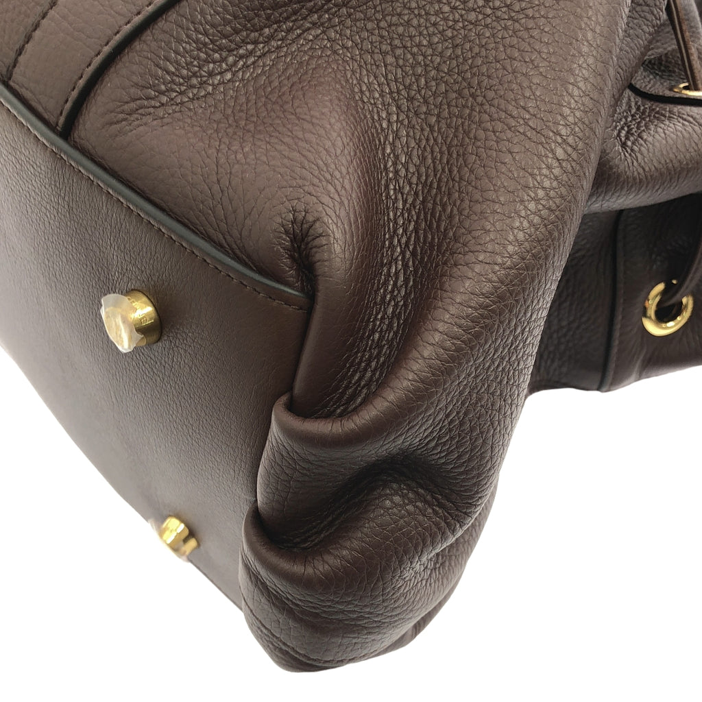 【美品】  CELINE / セリーヌ | アビー レザートートバッグ | ダークブラウン | レディース