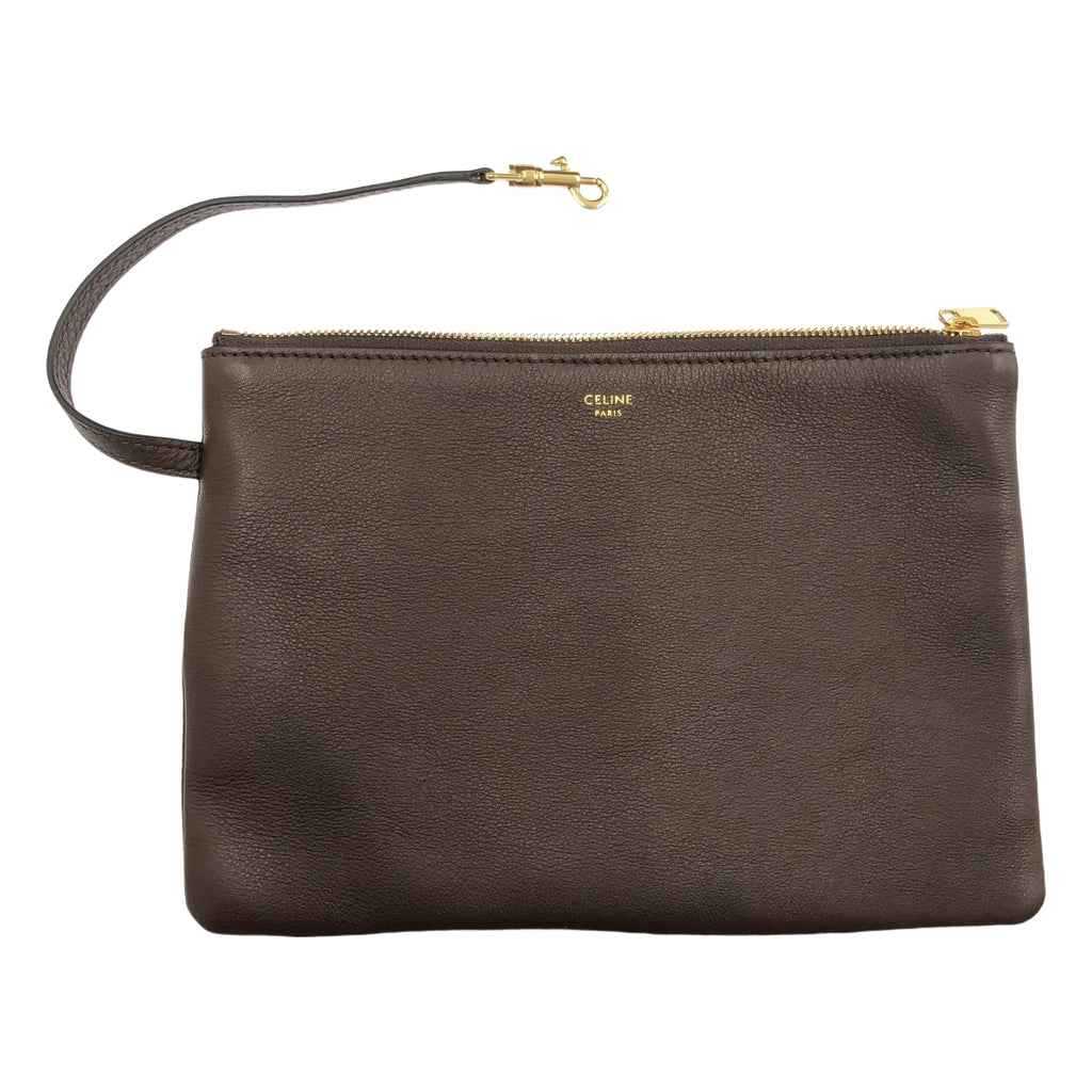 【美品】  CELINE / セリーヌ | アビー レザートートバッグ | ダークブラウン | レディース