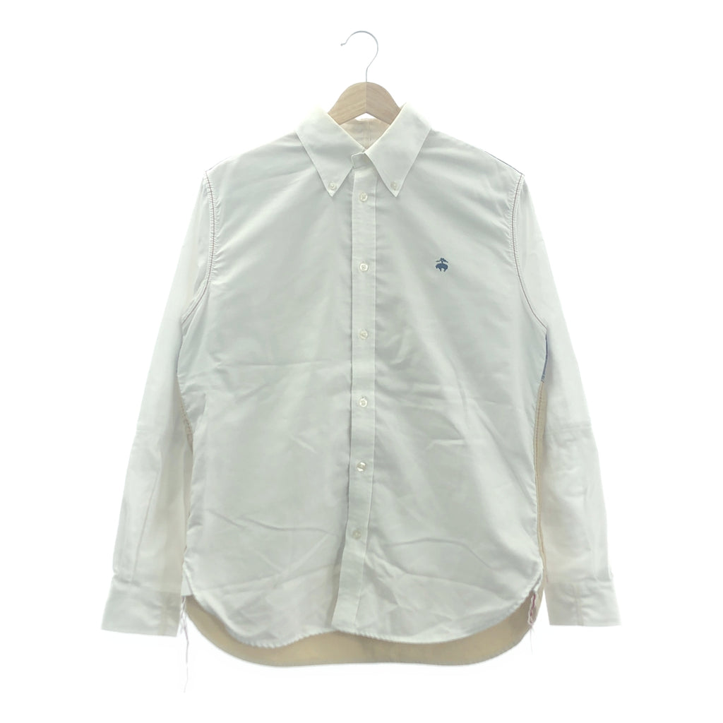 eye JUNYA WATANABE COMME des GARCONS MAN / アイジュンヤワタナベ マン | 2020AW | ×BROOKS BROTHERS ブルックスブラザーズ / 異素材切替 オックスフォード ボタンダウンシャツ | S | ホワイト / マルチカラー | メンズ