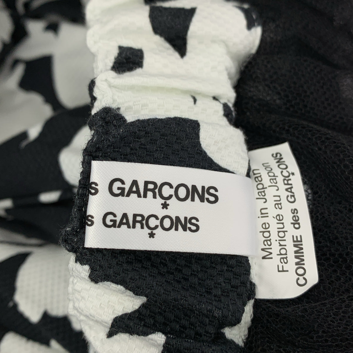 COMME des GARCONS COMME des GARCONS / Comme des | 2025 春夏 |花朵印花薄紗寬鬆褶皺褶皺半身裙 | S |女性的