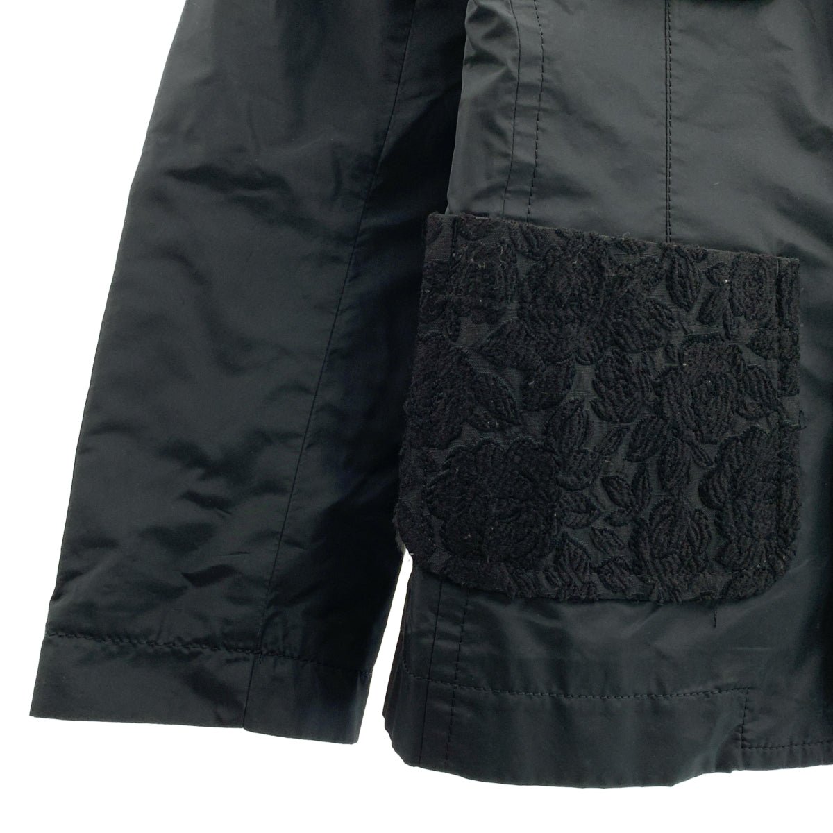 tricot COMME des GARCONS / トリココムデギャルソン | 2007SS | シルク混 ジャガード ラウンドカラー ジャケット | M | レディース
